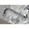 Kingston Brass KS8121CML Manhattan 2-Handle 8" Wall Mount Bathroom Faucet, Chrome KS8121CML - alternate 5